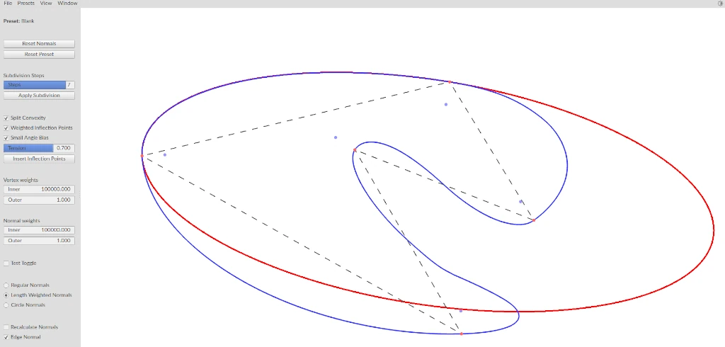 Conic Curve Subdivision